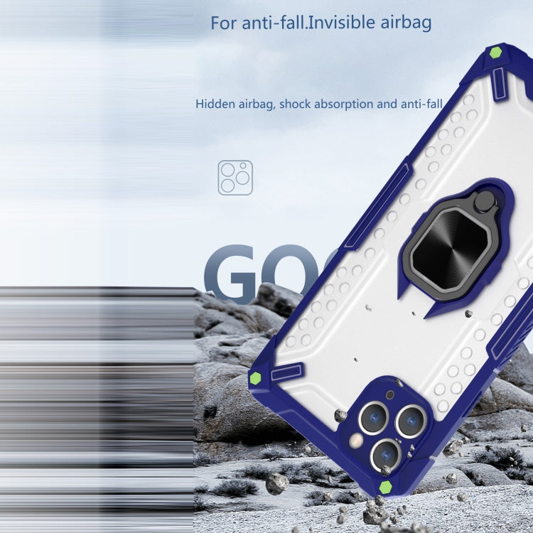 For iPhone 13 mini Matte TPU + PC Magnetic Shockproof Case with Ring Holder
