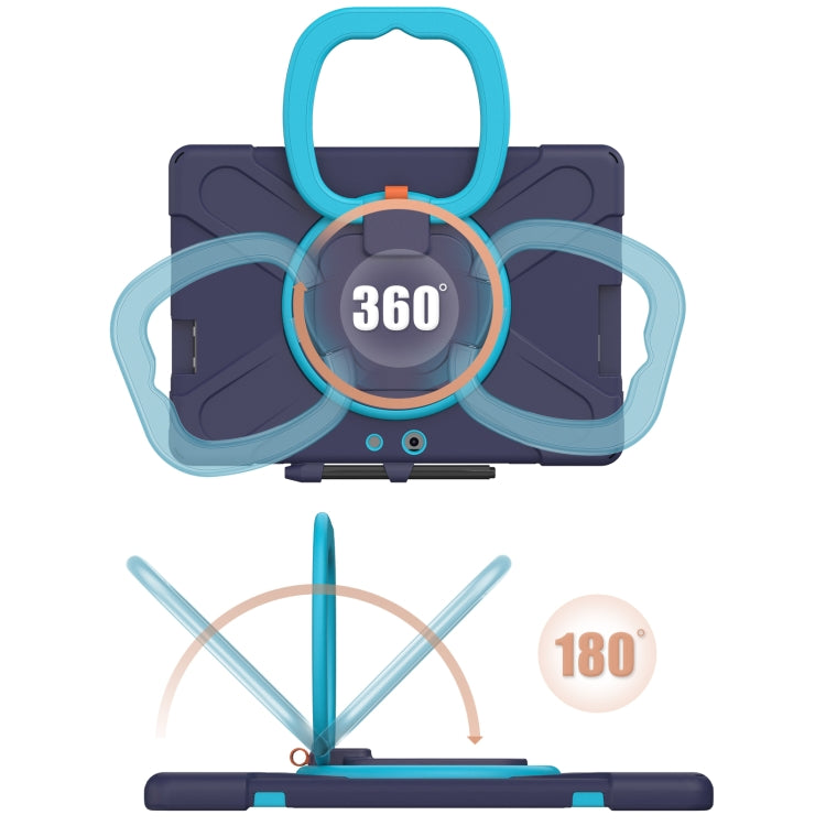 For Microsoft Surface Pro X / Pro X 2021 Silicone + PC Protective Case with Holder & Shoulder Strap