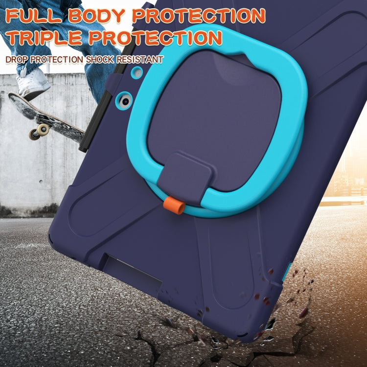 For Microsoft Surface Pro X / Pro X 2021 Silicone + PC Protective Case with Holder & Shoulder Strap