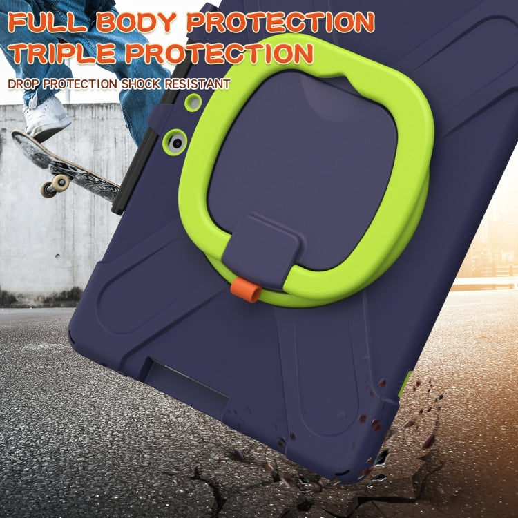 For Microsoft Surface Pro X / Pro X 2021 Silicone + PC Protective Case with Holder & Shoulder Strap