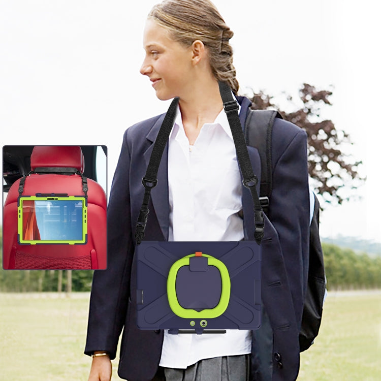 For Microsoft Surface Pro X / Pro X 2021 Silicone + PC Protective Case with Holder & Shoulder Strap