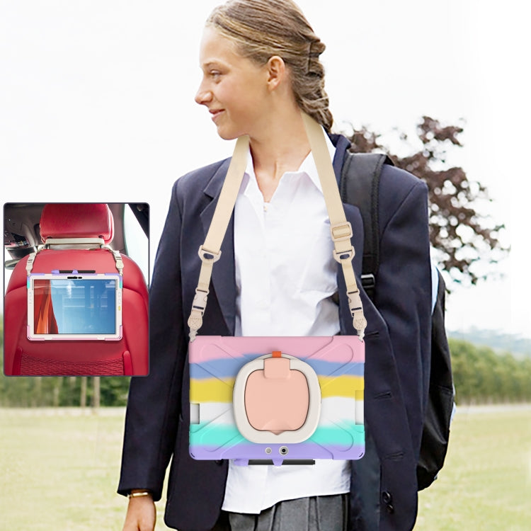 For Microsoft Surface Pro X / Pro X 2021 Silicone + PC Protective Case with Holder & Shoulder Strap