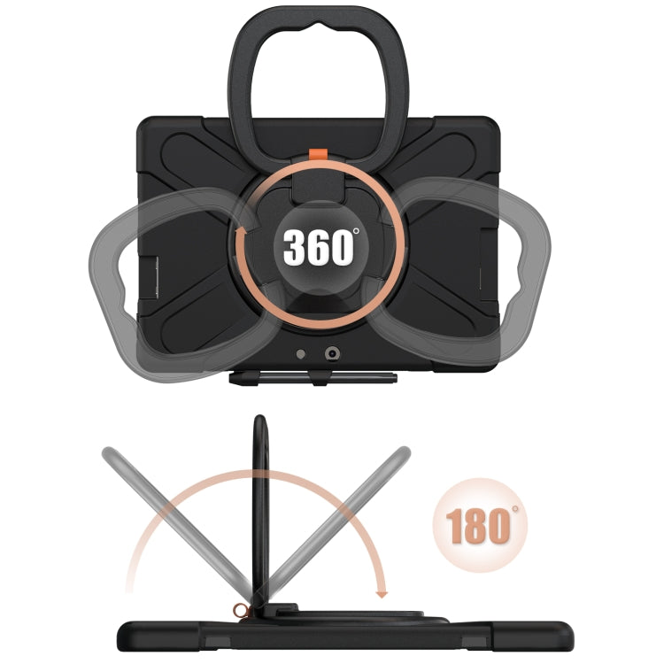 For Microsoft Surface Pro X / Pro X 2021 Silicone + PC Protective Case with Holder & Shoulder Strap