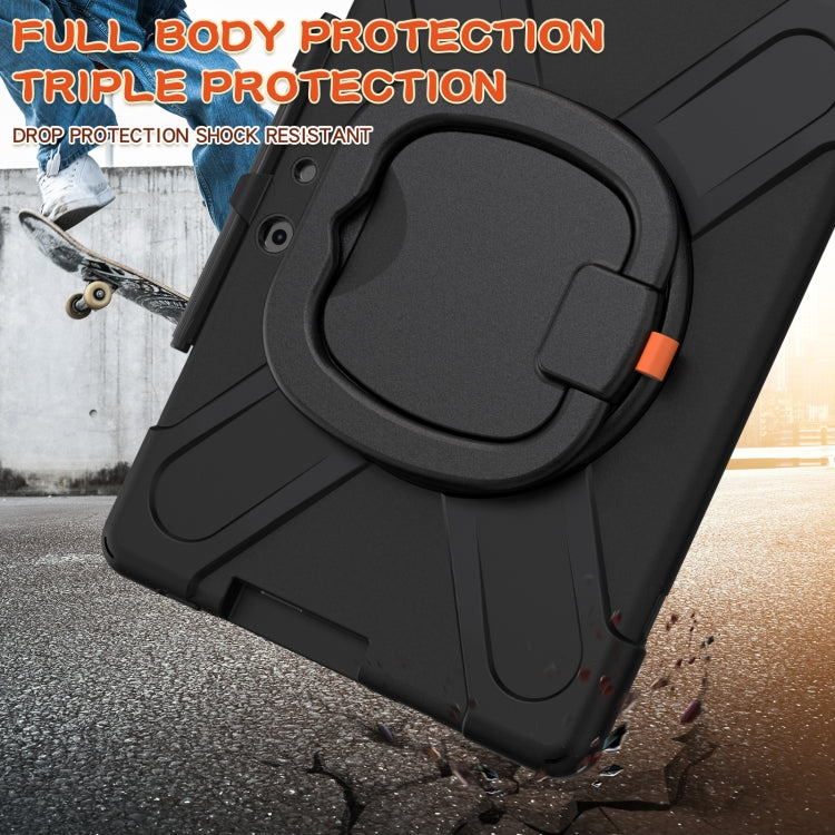 For Microsoft Surface Pro X / Pro X 2021 Silicone + PC Protective Case with Holder & Shoulder Strap