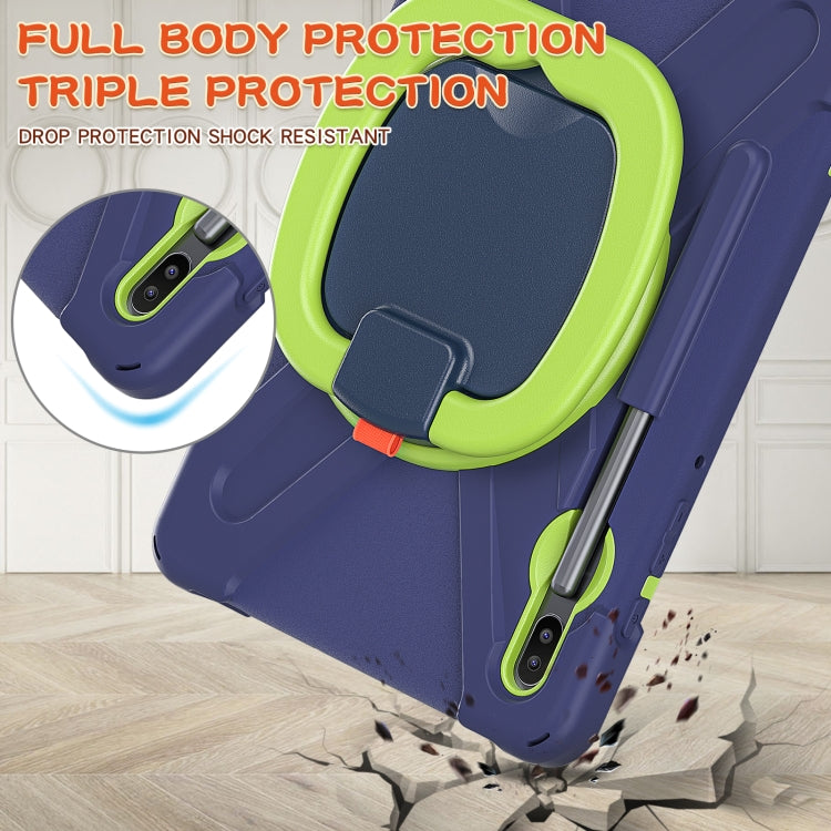 For Samsung Galaxy Tab S6 T860 Silicone + PC Protective Case with Holder & Shoulder Strap