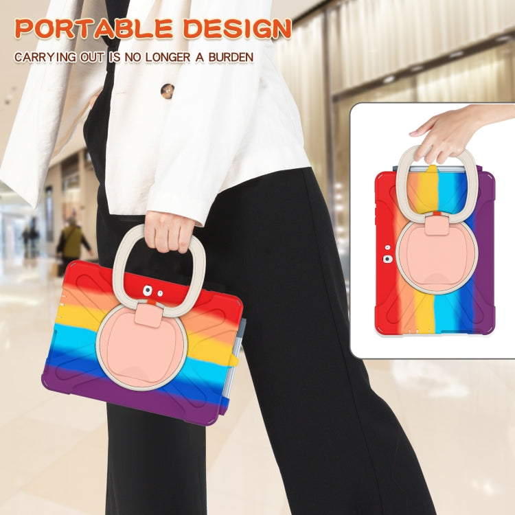 For Microsoft Surface Go 3 / 2 / 1 Silicone + PC Protective Case with Holder & Shoulder Strap