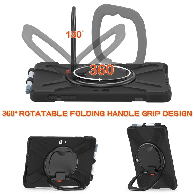 For Microsoft Surface Go 3 / 2 / 1 Silicone + PC Protective Case with Holder & Shoulder Strap
