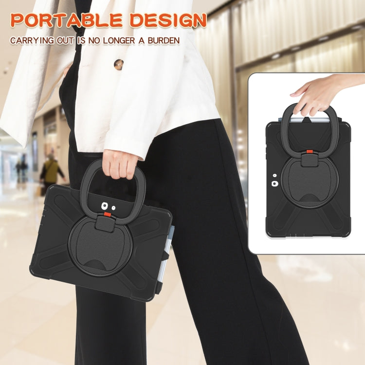 For Microsoft Surface Go 3 / 2 / 1 Silicone + PC Protective Case with Holder & Shoulder Strap