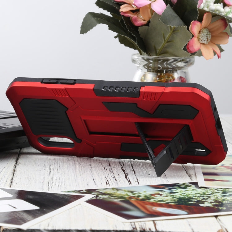For Samsung Galaxy A01 / Galaxy M01 Vanguard Warrior All Inclusive Double-color Shockproof TPU + PC Protective Case with Holder