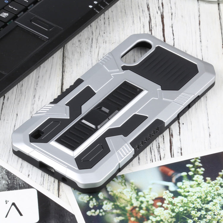 For Samsung Galaxy A01 / Galaxy M01 Vanguard Warrior All Inclusive Double-color Shockproof TPU + PC Protective Case with Holder