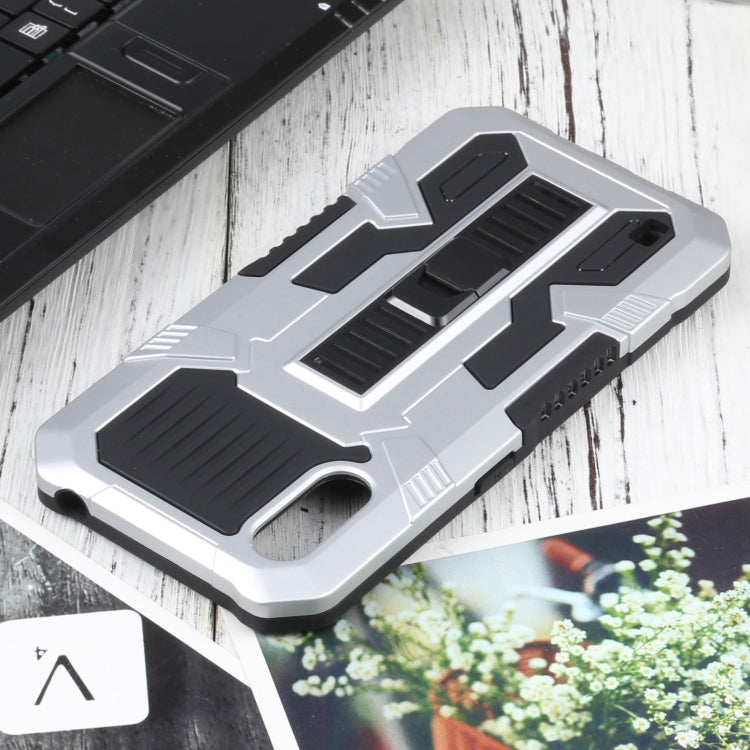 For Samsung Galaxy A01 / Galaxy M01 Vanguard Warrior All Inclusive Double-color Shockproof TPU + PC Protective Case with Holder