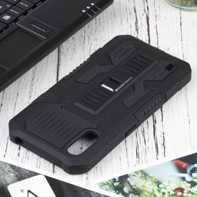 For Samsung Galaxy A01 / Galaxy M01 Vanguard Warrior All Inclusive Double-color Shockproof TPU + PC Protective Case with Holder