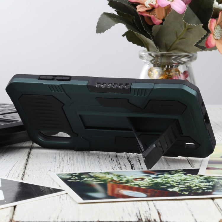 For Samsung Galaxy A01 / Galaxy M01 Vanguard Warrior All Inclusive Double-color Shockproof TPU + PC Protective Case with Holder