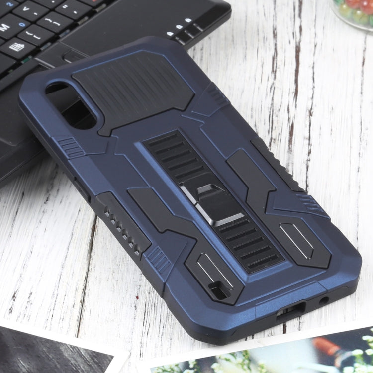 For Samsung Galaxy A01 / Galaxy M01 Vanguard Warrior All Inclusive Double-color Shockproof TPU + PC Protective Case with Holder