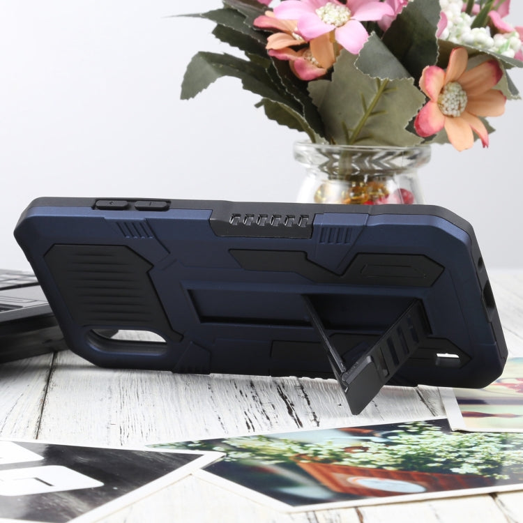 For Samsung Galaxy A01 / Galaxy M01 Vanguard Warrior All Inclusive Double-color Shockproof TPU + PC Protective Case with Holder