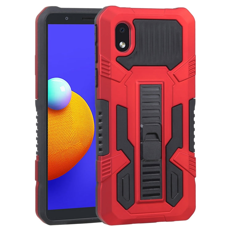 For Samsung Galaxy A01 Core / Galaxy M01 Core Vanguard Warrior All Inclusive Double-color Shockproof TPU + PC Protective Case with Holder