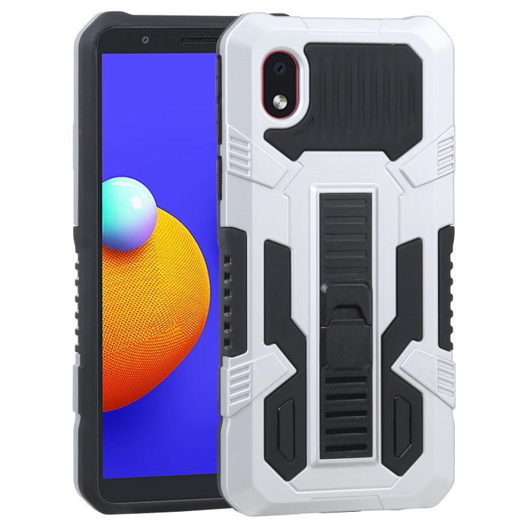 For Samsung Galaxy A01 Core / Galaxy M01 Core Vanguard Warrior All Inclusive Double-color Shockproof TPU + PC Protective Case with Holder