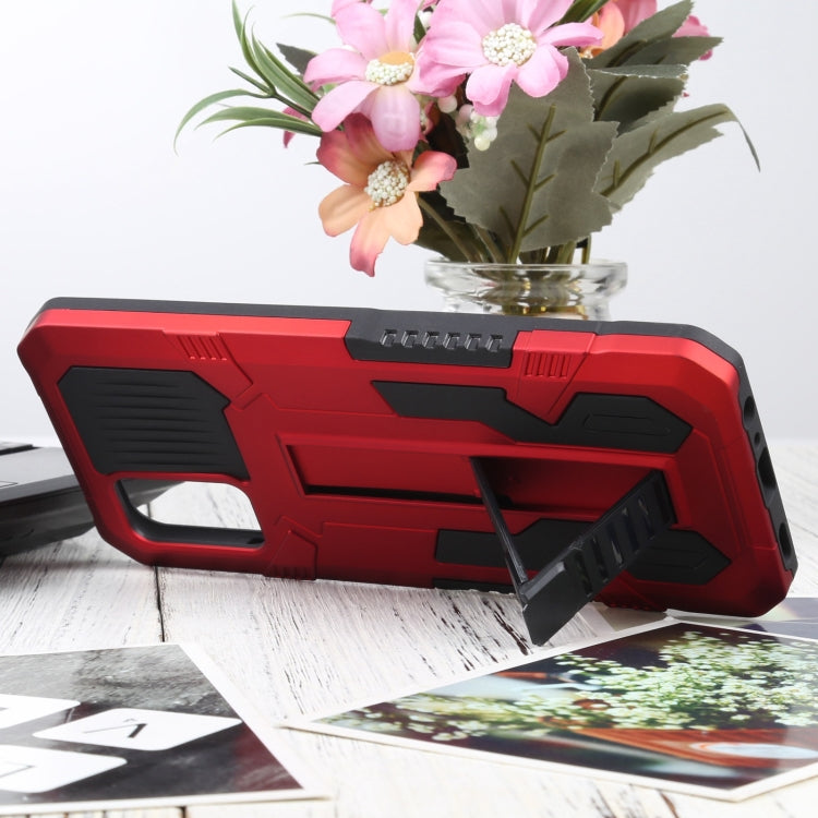 For Samsung Galaxy A02s 166mm  Vanguard Warrior All Inclusive Double-color Shockproof TPU + PC Protective Case with Holder