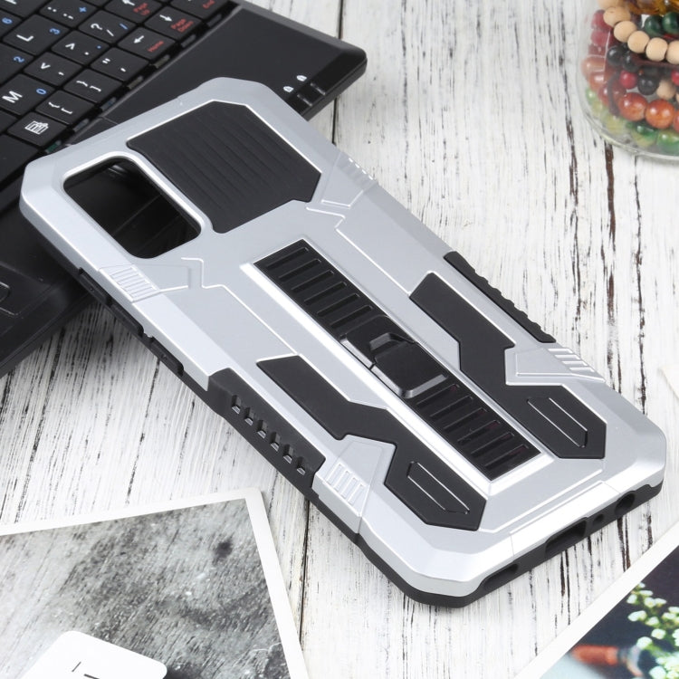 For Samsung Galaxy A02s 166mm  Vanguard Warrior All Inclusive Double-color Shockproof TPU + PC Protective Case with Holder