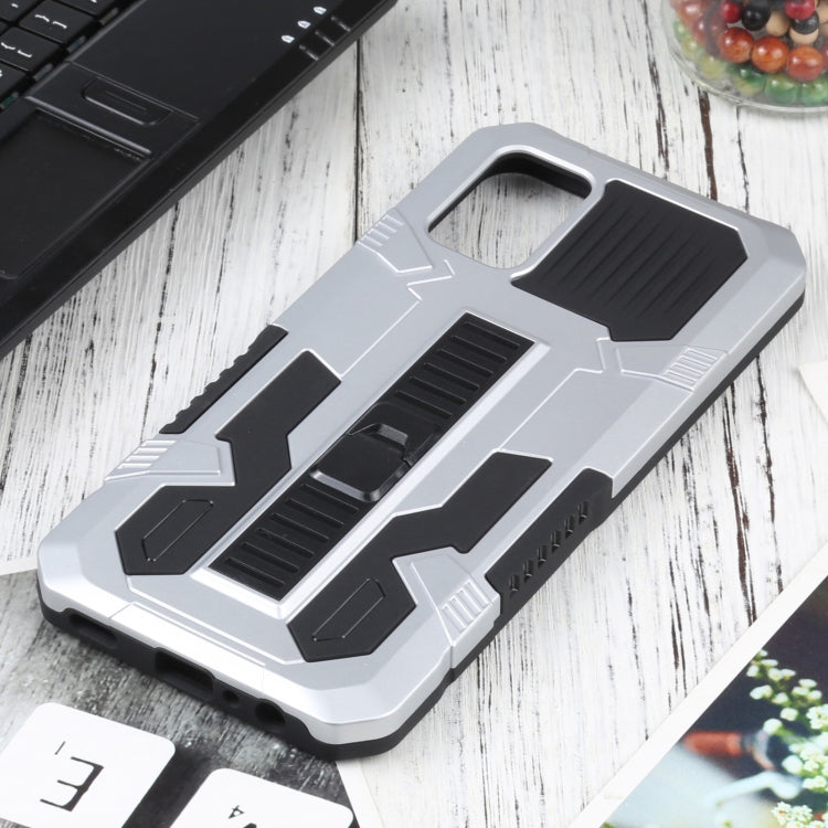 For Samsung Galaxy A02s 166mm  Vanguard Warrior All Inclusive Double-color Shockproof TPU + PC Protective Case with Holder