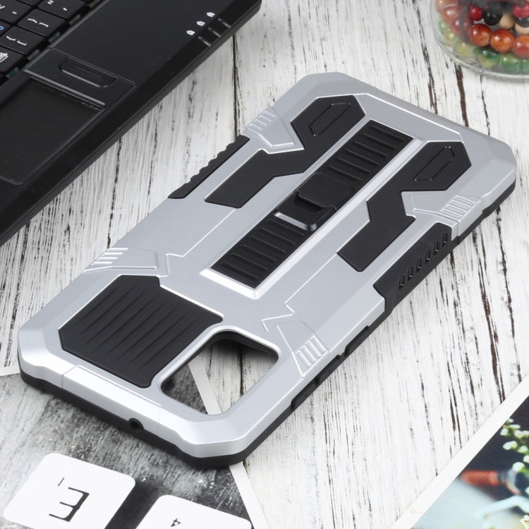 For Samsung Galaxy A02s 166mm  Vanguard Warrior All Inclusive Double-color Shockproof TPU + PC Protective Case with Holder