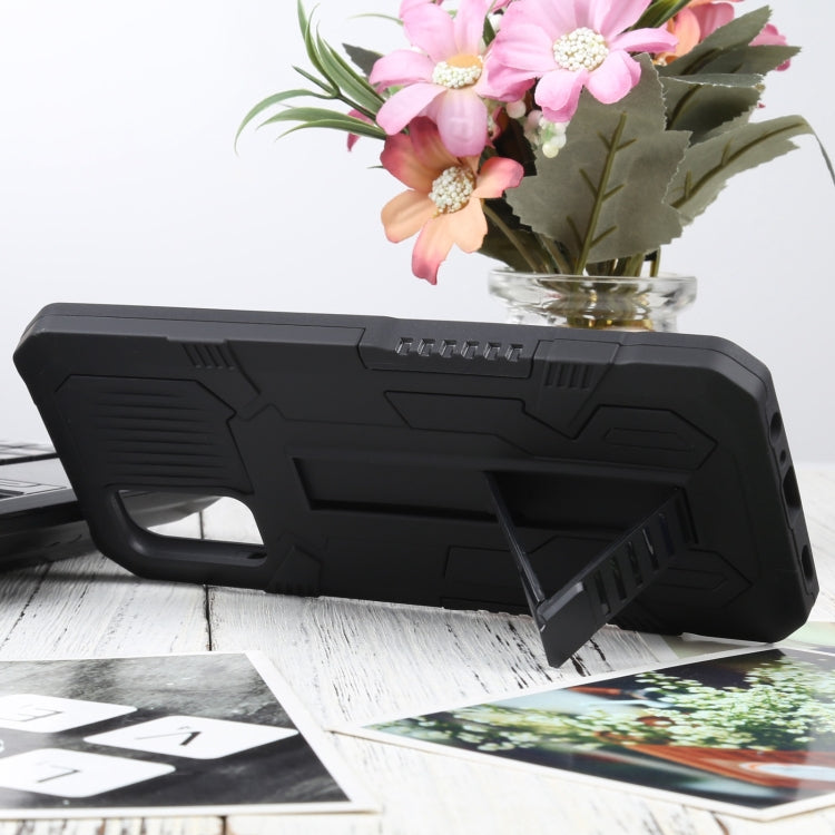 For Samsung Galaxy A02s 166mm  Vanguard Warrior All Inclusive Double-color Shockproof TPU + PC Protective Case with Holder