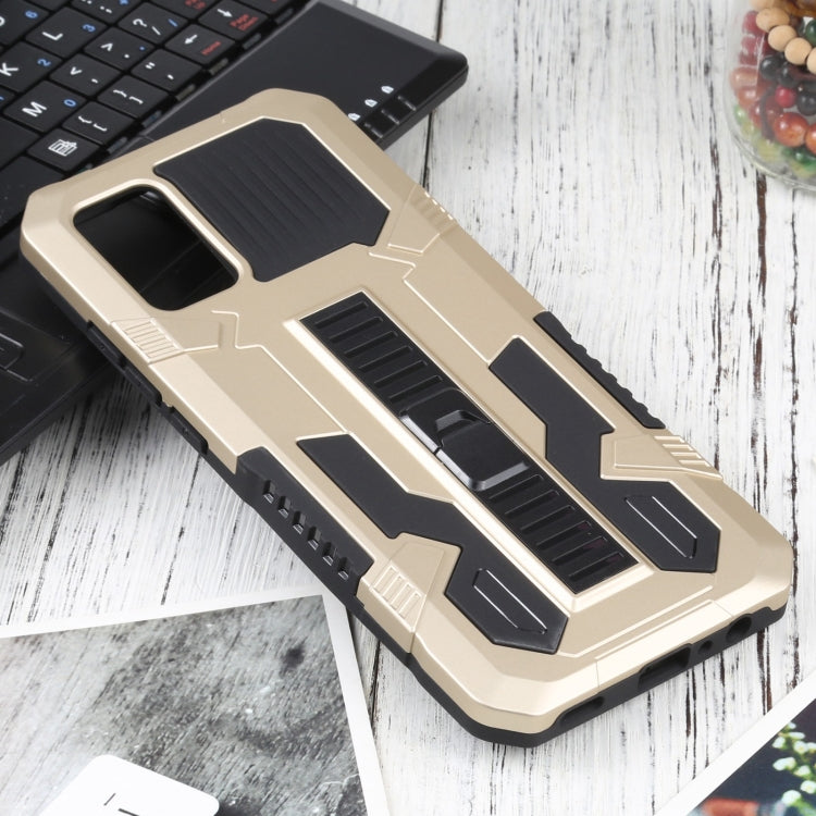 For Samsung Galaxy A02s 166mm  Vanguard Warrior All Inclusive Double-color Shockproof TPU + PC Protective Case with Holder