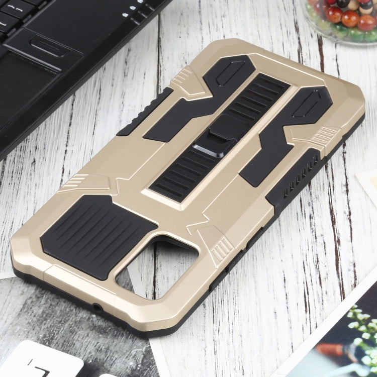For Samsung Galaxy A02s 166mm  Vanguard Warrior All Inclusive Double-color Shockproof TPU + PC Protective Case with Holder