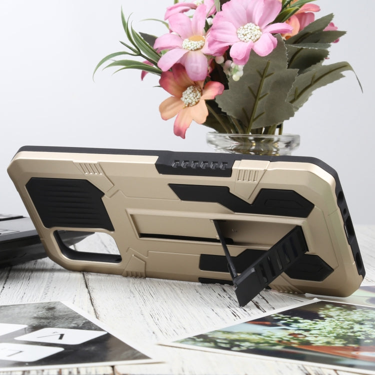 For Samsung Galaxy A02s 166mm  Vanguard Warrior All Inclusive Double-color Shockproof TPU + PC Protective Case with Holder