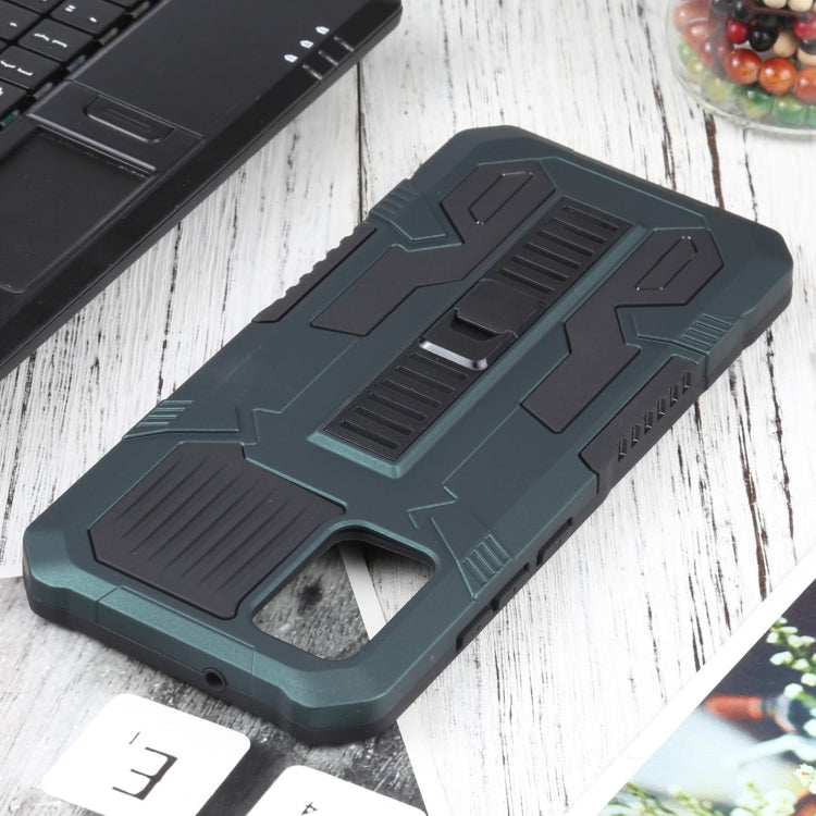 For Samsung Galaxy A02s 166mm  Vanguard Warrior All Inclusive Double-color Shockproof TPU + PC Protective Case with Holder