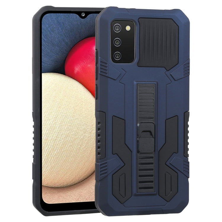 For Samsung Galaxy A02s 166mm  Vanguard Warrior All Inclusive Double-color Shockproof TPU + PC Protective Case with Holder