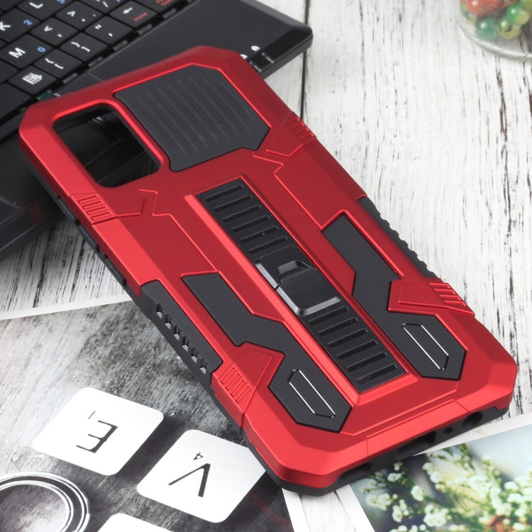 For Samsung Galaxy A02s 164mm EU Version Vanguard Warrior All Inclusive Double-color Shockproof TPU + PC Protective Case with Holder