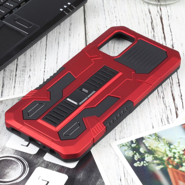 For Samsung Galaxy A02s 164mm EU Version Vanguard Warrior All Inclusive Double-color Shockproof TPU + PC Protective Case with Holder