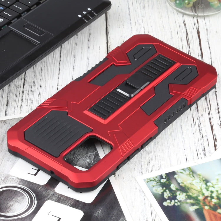 For Samsung Galaxy A02s 164mm EU Version Vanguard Warrior All Inclusive Double-color Shockproof TPU + PC Protective Case with Holder