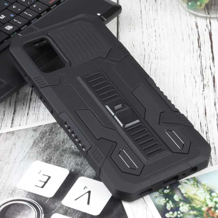 For Samsung Galaxy A02s 164mm EU Version Vanguard Warrior All Inclusive Double-color Shockproof TPU + PC Protective Case with Holder