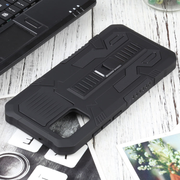 For Samsung Galaxy A02s 164mm EU Version Vanguard Warrior All Inclusive Double-color Shockproof TPU + PC Protective Case with Holder