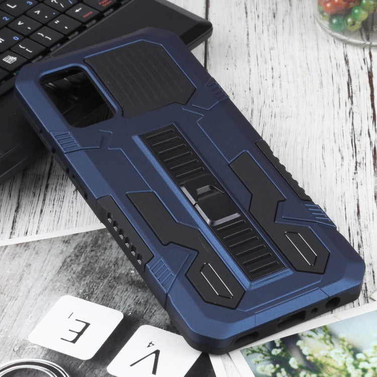 For Samsung Galaxy A02s 164mm EU Version Vanguard Warrior All Inclusive Double-color Shockproof TPU + PC Protective Case with Holder
