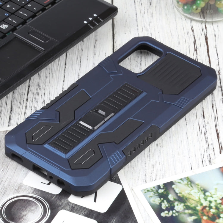 For Samsung Galaxy A02s 164mm EU Version Vanguard Warrior All Inclusive Double-color Shockproof TPU + PC Protective Case with Holder