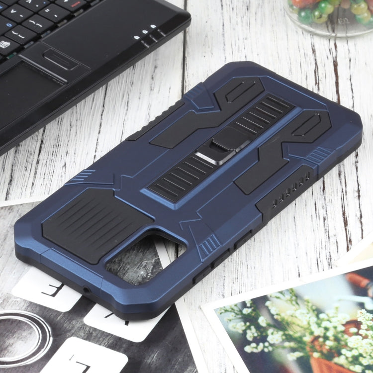 For Samsung Galaxy A02s 164mm EU Version Vanguard Warrior All Inclusive Double-color Shockproof TPU + PC Protective Case with Holder