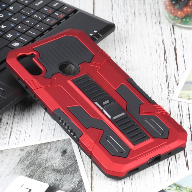 For Samsung Galaxy A11 / M11 Vanguard Warrior All Inclusive Double-color Shockproof TPU + PC Protective Case with Holder