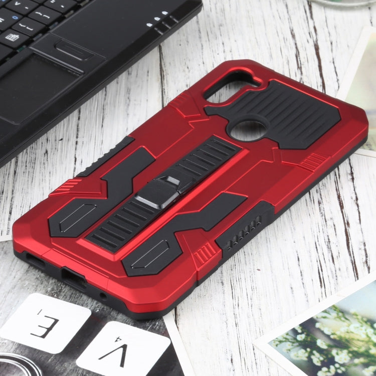 For Samsung Galaxy A11 / M11 Vanguard Warrior All Inclusive Double-color Shockproof TPU + PC Protective Case with Holder