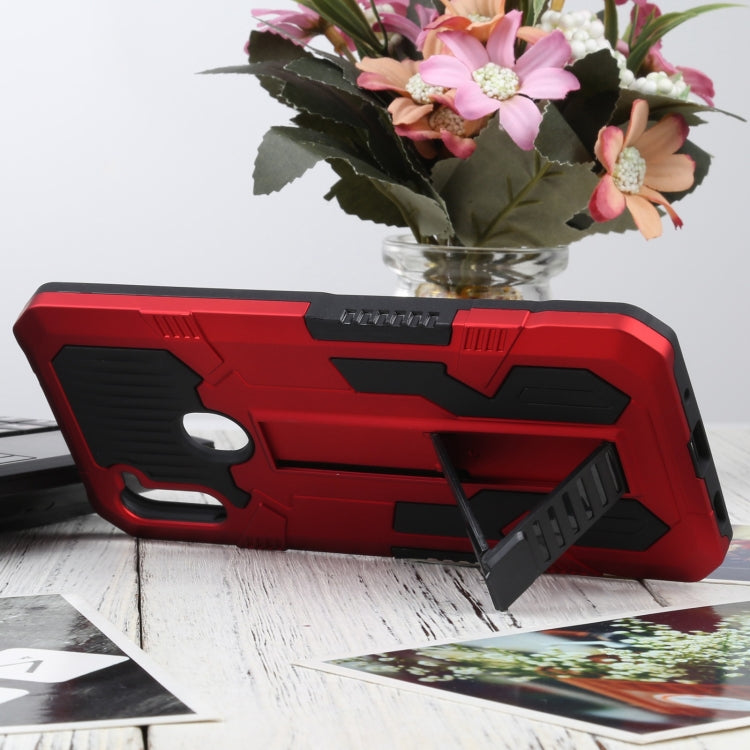 For Samsung Galaxy A11 / M11 Vanguard Warrior All Inclusive Double-color Shockproof TPU + PC Protective Case with Holder