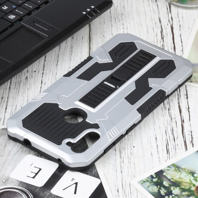 For Samsung Galaxy A11 / M11 Vanguard Warrior All Inclusive Double-color Shockproof TPU + PC Protective Case with Holder