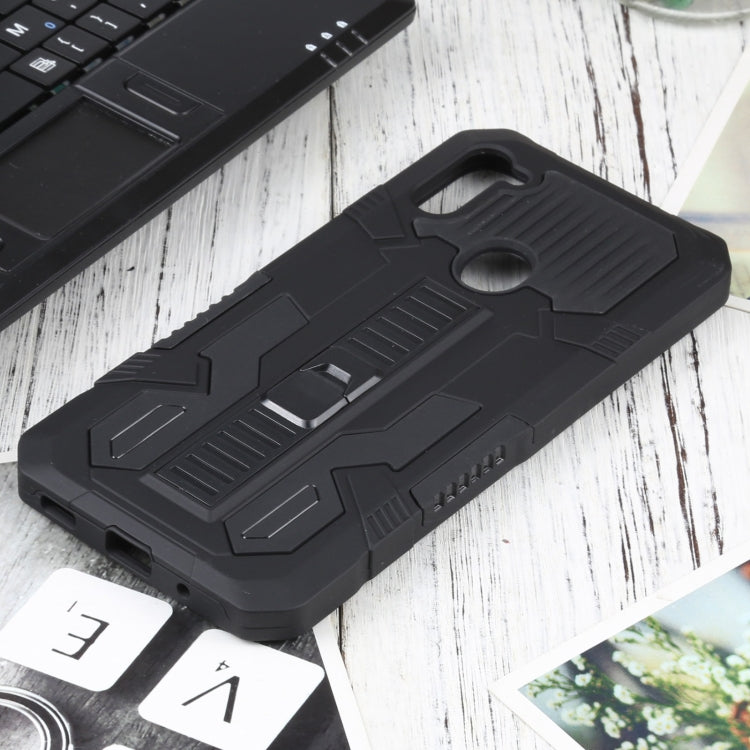 For Samsung Galaxy A11 / M11 Vanguard Warrior All Inclusive Double-color Shockproof TPU + PC Protective Case with Holder