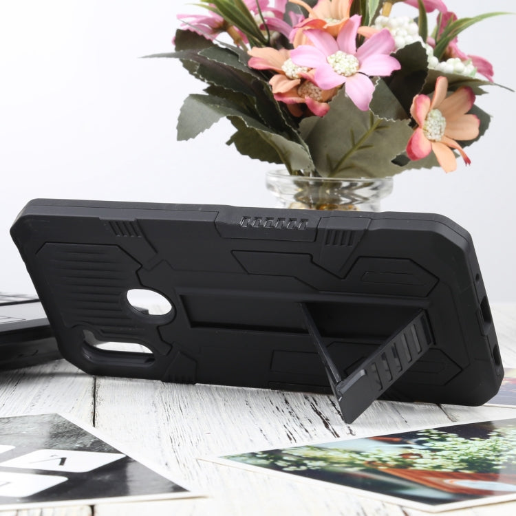 For Samsung Galaxy A11 / M11 Vanguard Warrior All Inclusive Double-color Shockproof TPU + PC Protective Case with Holder