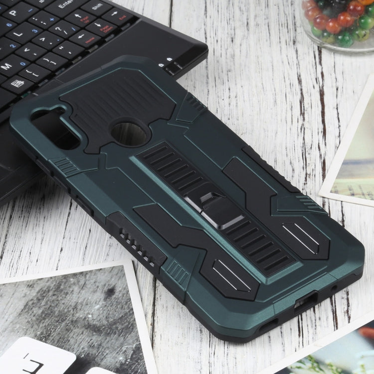 For Samsung Galaxy A11 / M11 Vanguard Warrior All Inclusive Double-color Shockproof TPU + PC Protective Case with Holder