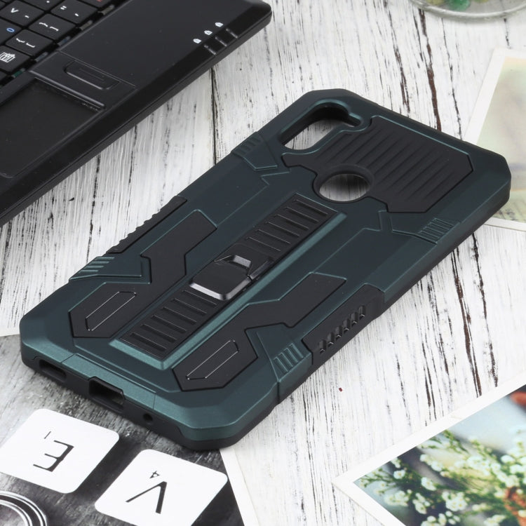 For Samsung Galaxy A11 / M11 Vanguard Warrior All Inclusive Double-color Shockproof TPU + PC Protective Case with Holder