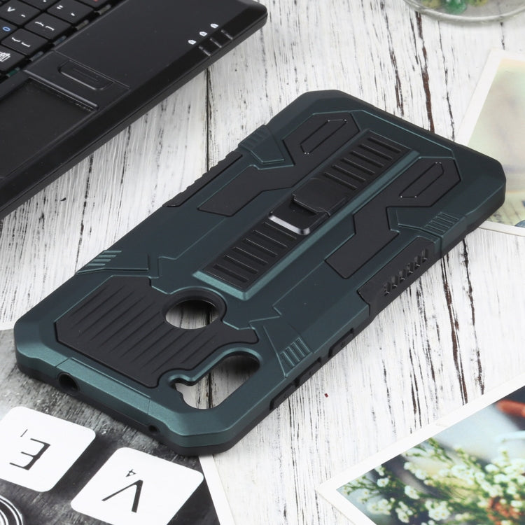 For Samsung Galaxy A11 / M11 Vanguard Warrior All Inclusive Double-color Shockproof TPU + PC Protective Case with Holder