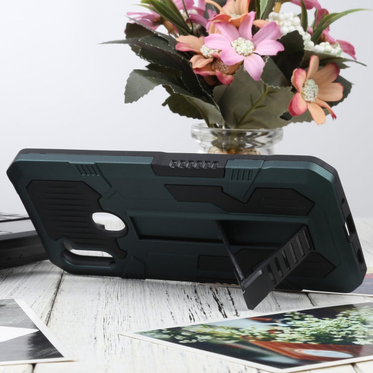 For Samsung Galaxy A11 / M11 Vanguard Warrior All Inclusive Double-color Shockproof TPU + PC Protective Case with Holder