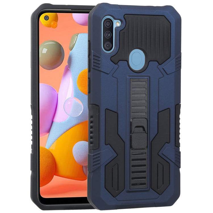 For Samsung Galaxy A11 / M11 Vanguard Warrior All Inclusive Double-color Shockproof TPU + PC Protective Case with Holder